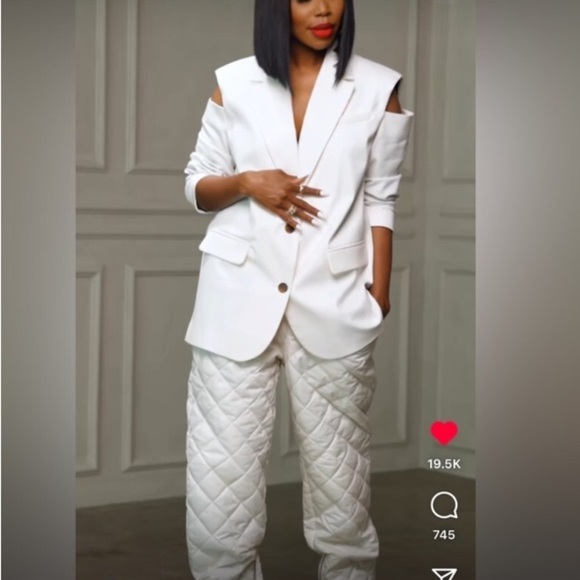 44.Future Collective Quilted High-Rise Cinch Waist Jogger Pants - Picture 9 of 12